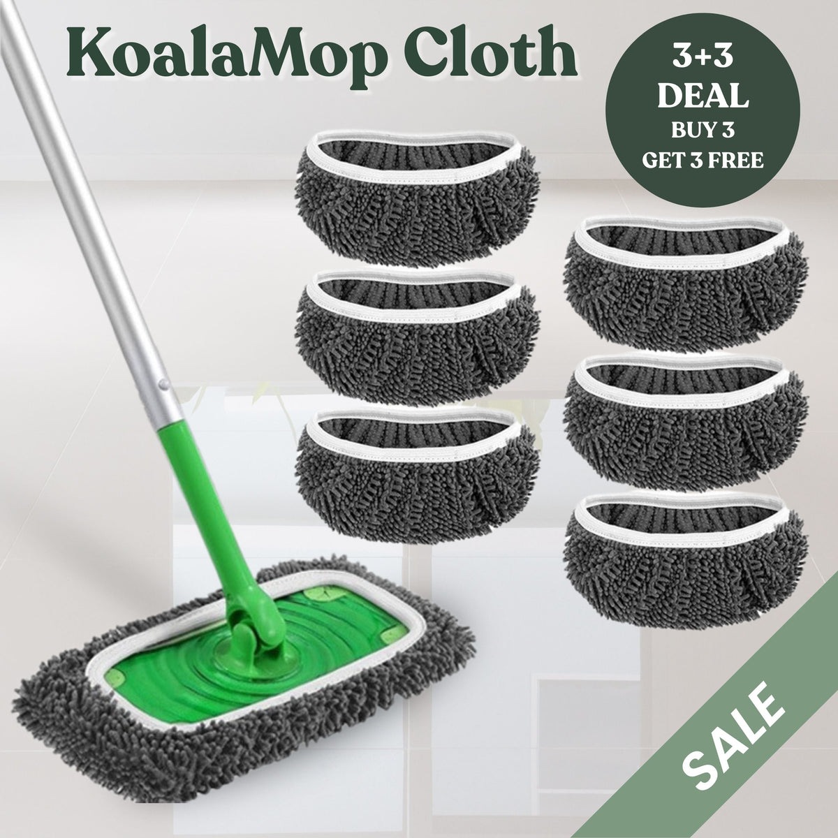 SealShine | Reusable Mop Pads – Fits 25 cm & 42 cm Mop Heads