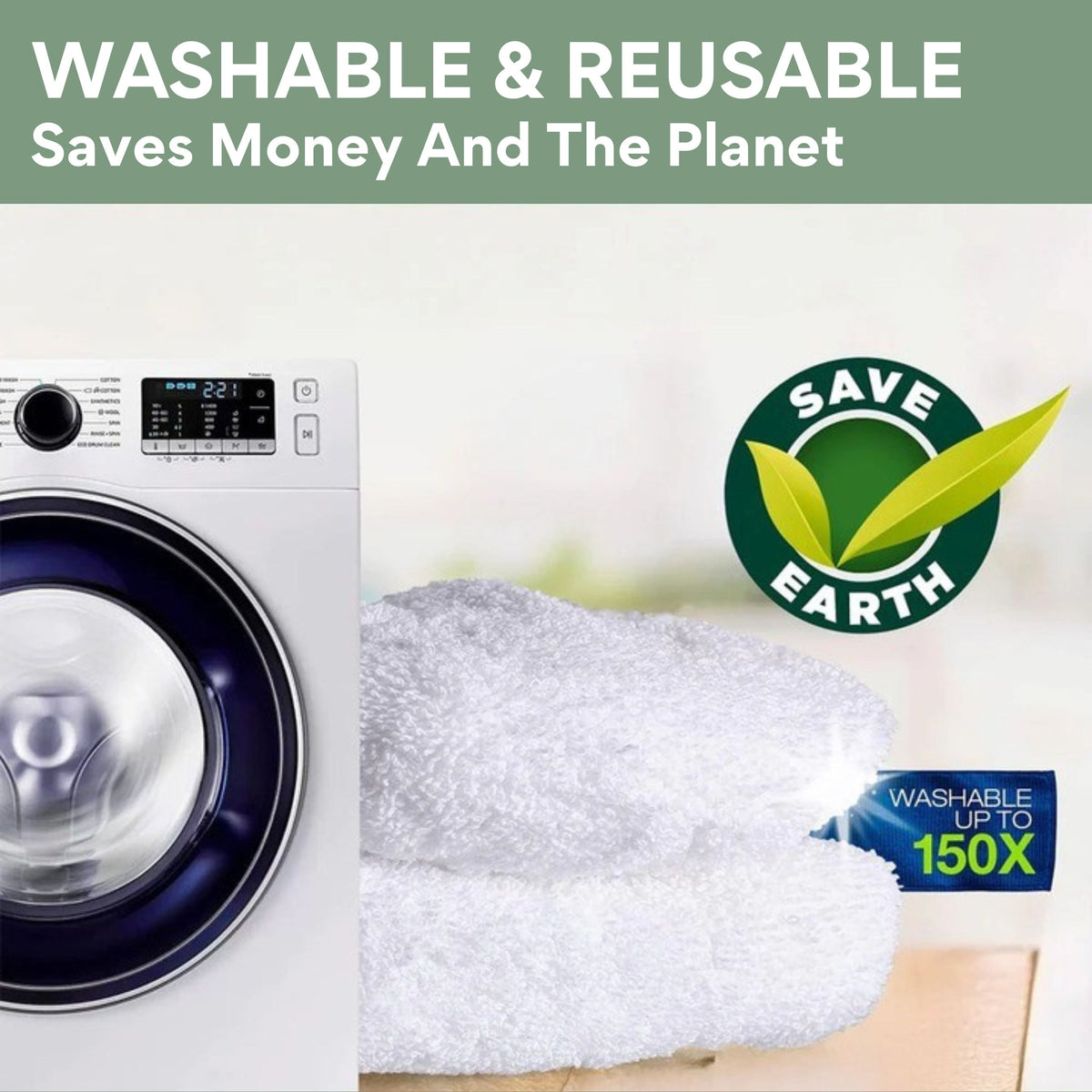 SealShine | Reusable Mop Pads – Fits 25 cm & 42 cm Mop Heads