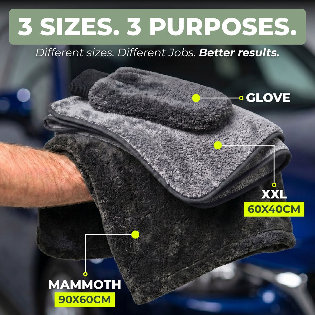 SealShine | Complete Car Care Set – 90 × 60 cm + 60 × 40 cm