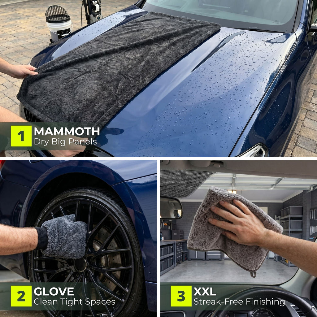 SealShine | Complete Car Care Set – 90 × 60 cm + 60 × 40 cm