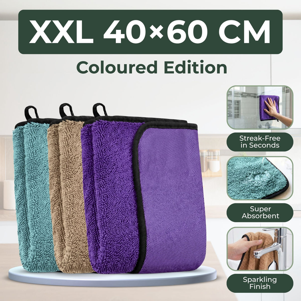 SealShine | Colour Collection – Signature Shine Cloths – 60 × 40 cm