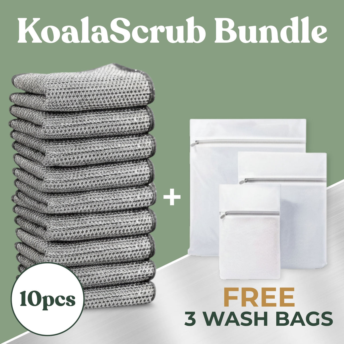 SealShine | Gentle Scrub Cloth Bundle – 20 × 20 cm