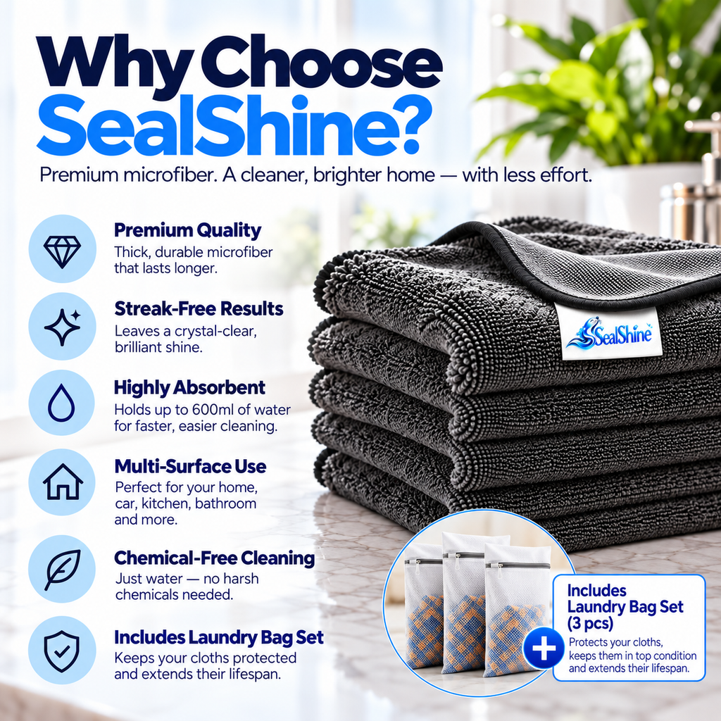SealShine | Signature Shine Cloth Home Pack – 60 × 40 cm