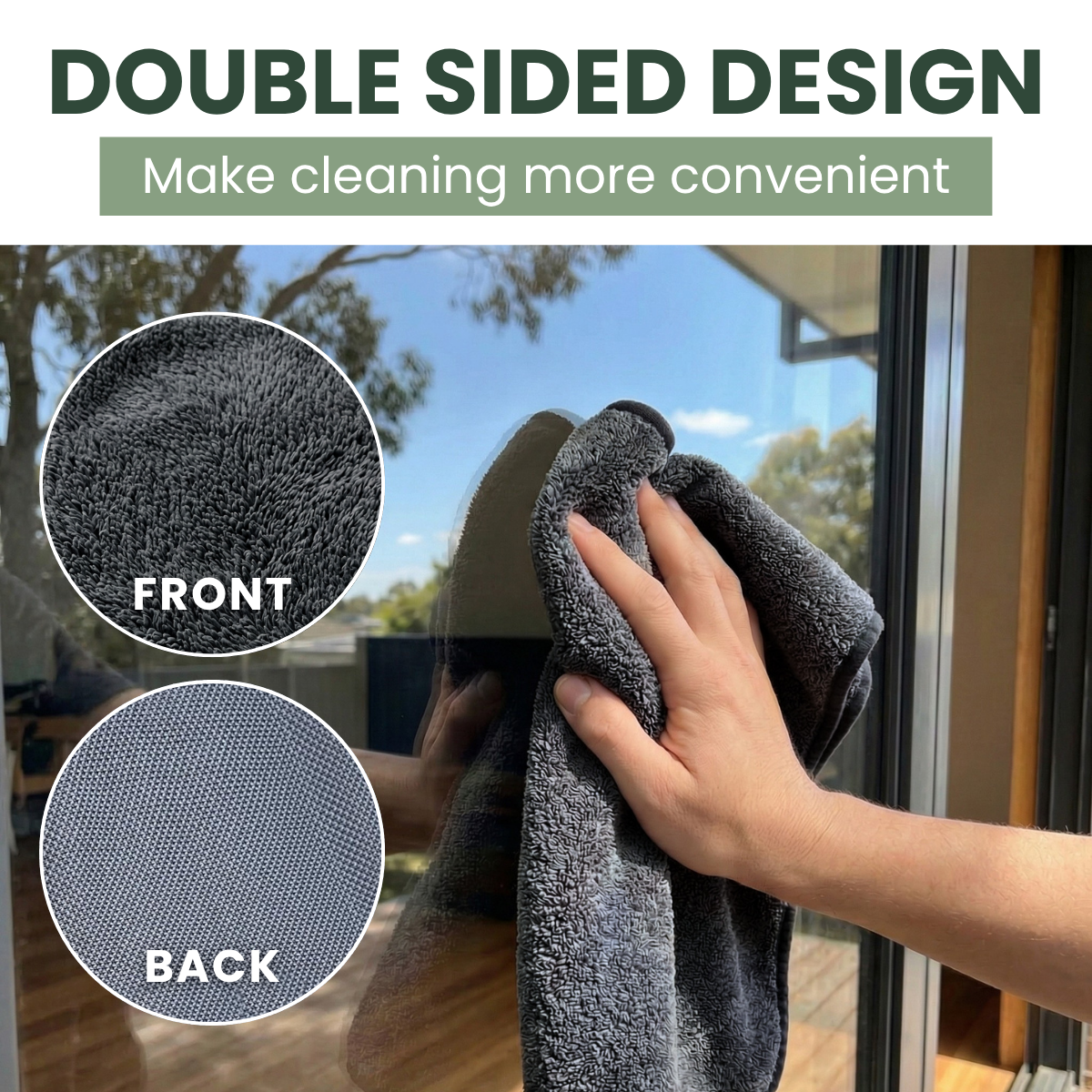SealShine | Window & Glass Shine Cloth – 60 × 40 cm